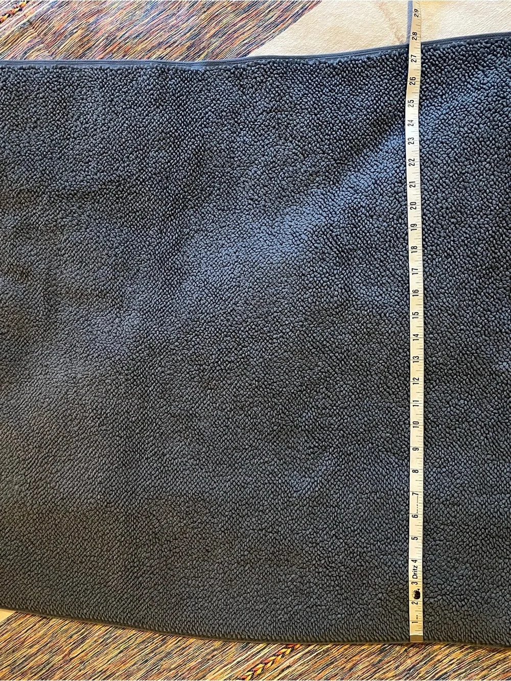 NEW! With Tags! L.L.Bean Slate Blue Organic Textured Cotton Bath Mat